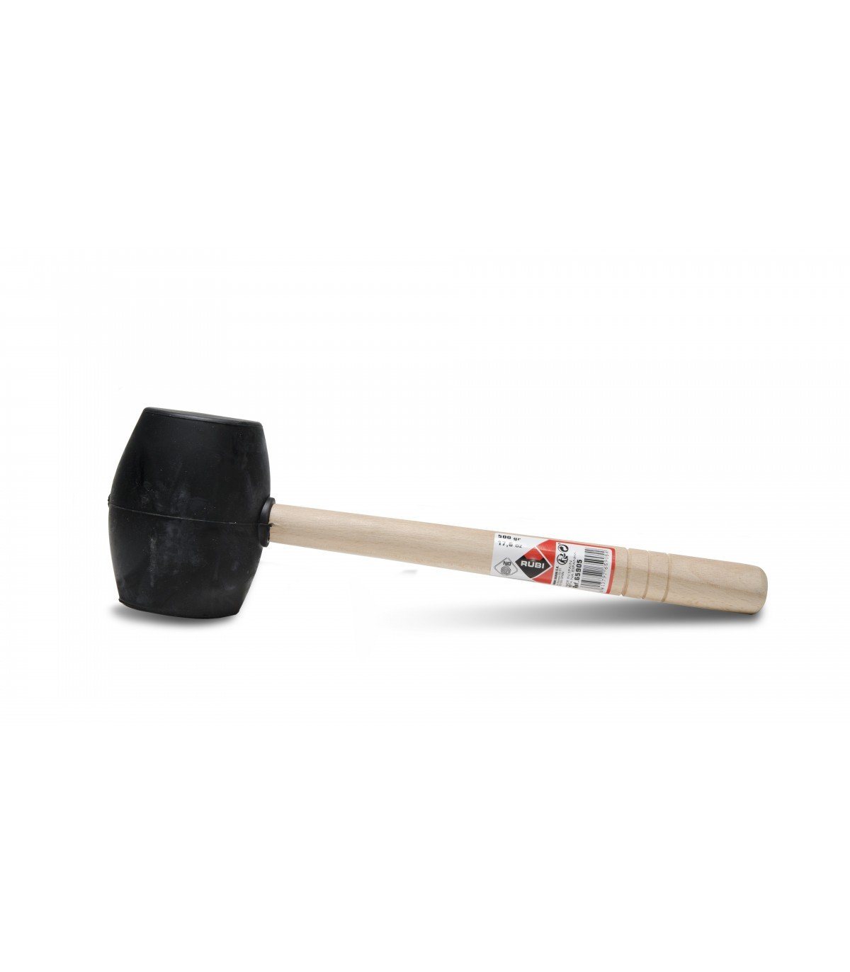 RUBI 65905 Maza De Goma Negra 500 Gr.