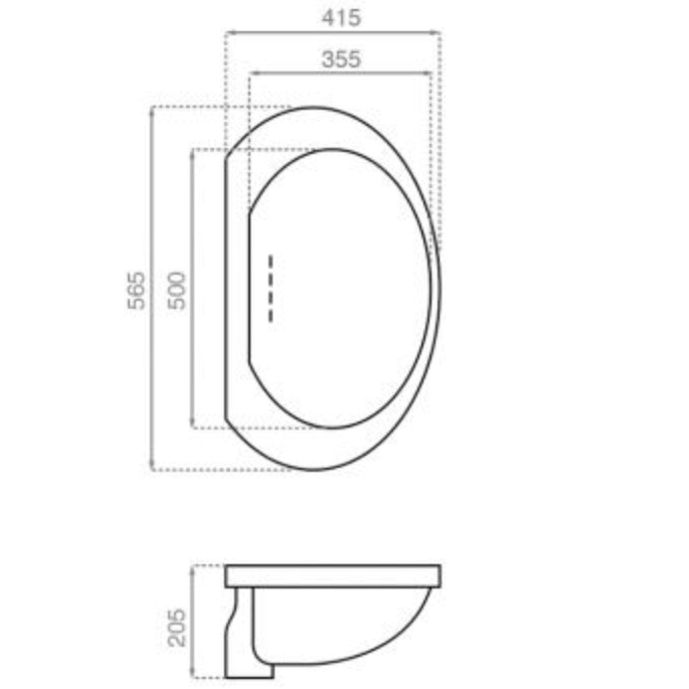 BATHCO 4073 TITANIC 1ST CLASS Lavabo Bajo encastre - Imagen 2