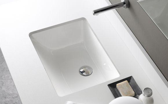 BATHCO 0051N TORINO Lavabo Bajo Encimera Blanco - Imagen 2