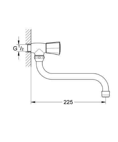 GROHE 30 484 001 COSTA L Monoblock freg. caño giratorio - Imagen 2