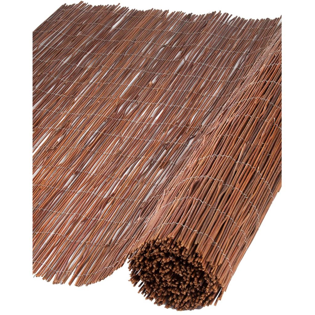 VXL Nature Valla Cañizo De Jardín De Sauce 1X5 M 5 Mm De Grosor