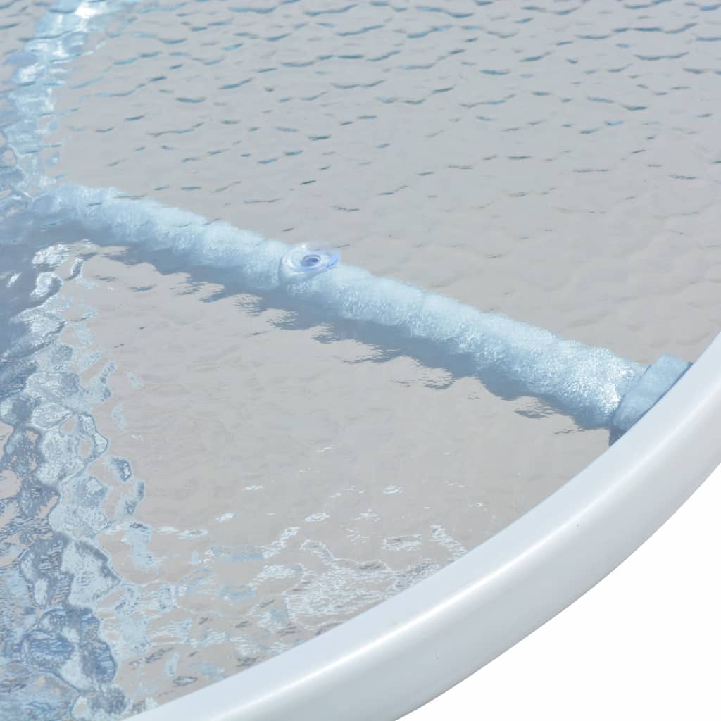 VXL Mesa Y Sillas Bistró De Jardín 3 Piezas Acero Negro - Imagen 3