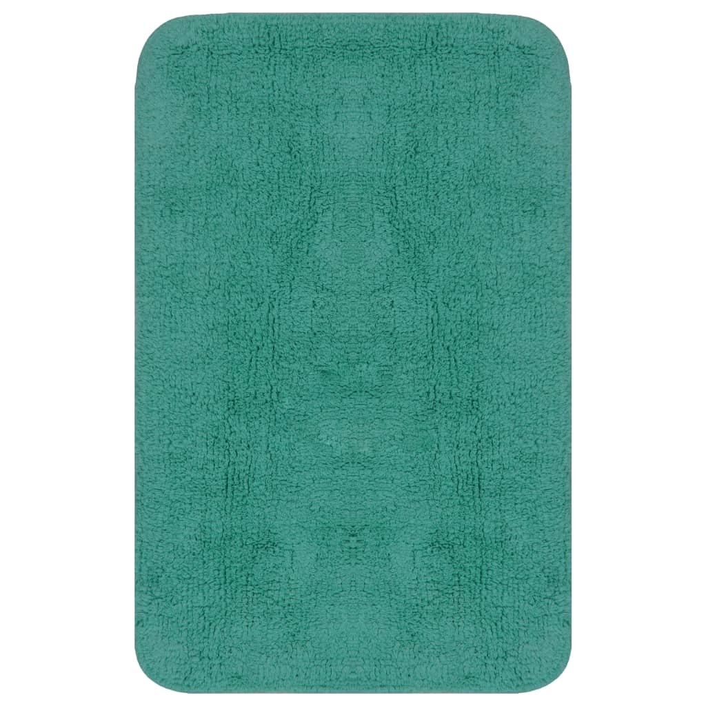 VXL Conjunto De Alfombrillas De Baño De Tela 3 Piezas Turquesa - Imagen 3