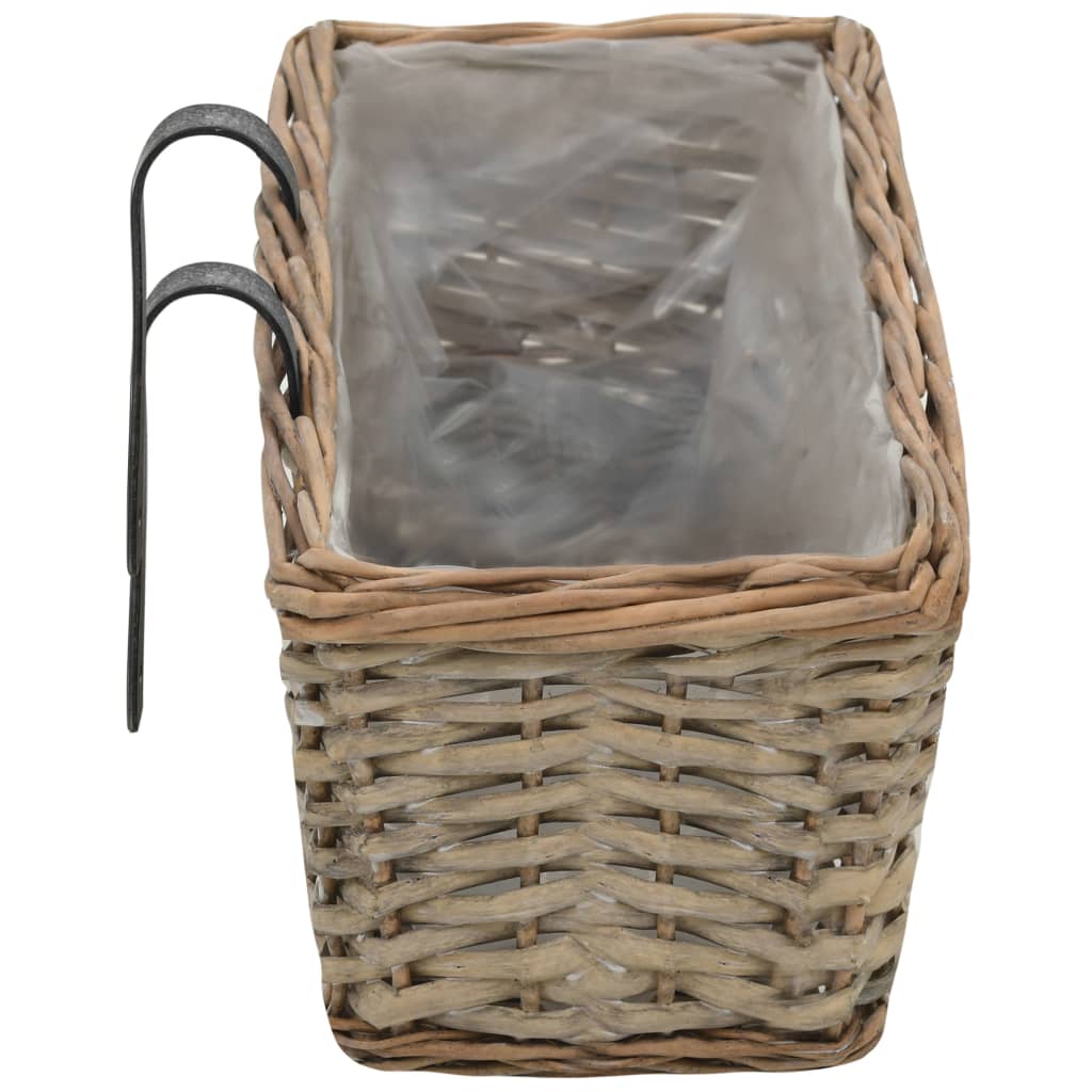 VXL Jardinera De Balcón Con Forro Pe 60 Cm 2 Unidades - Imagen 5