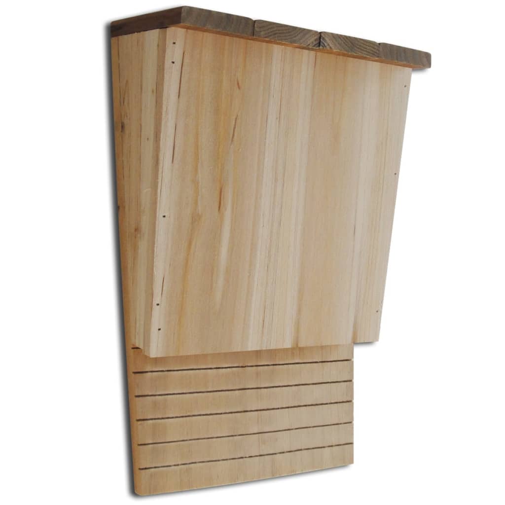 VXL Casas Para Murciélagos 4 Unidades De Madera 22X12X34 Cm - Imagen 2