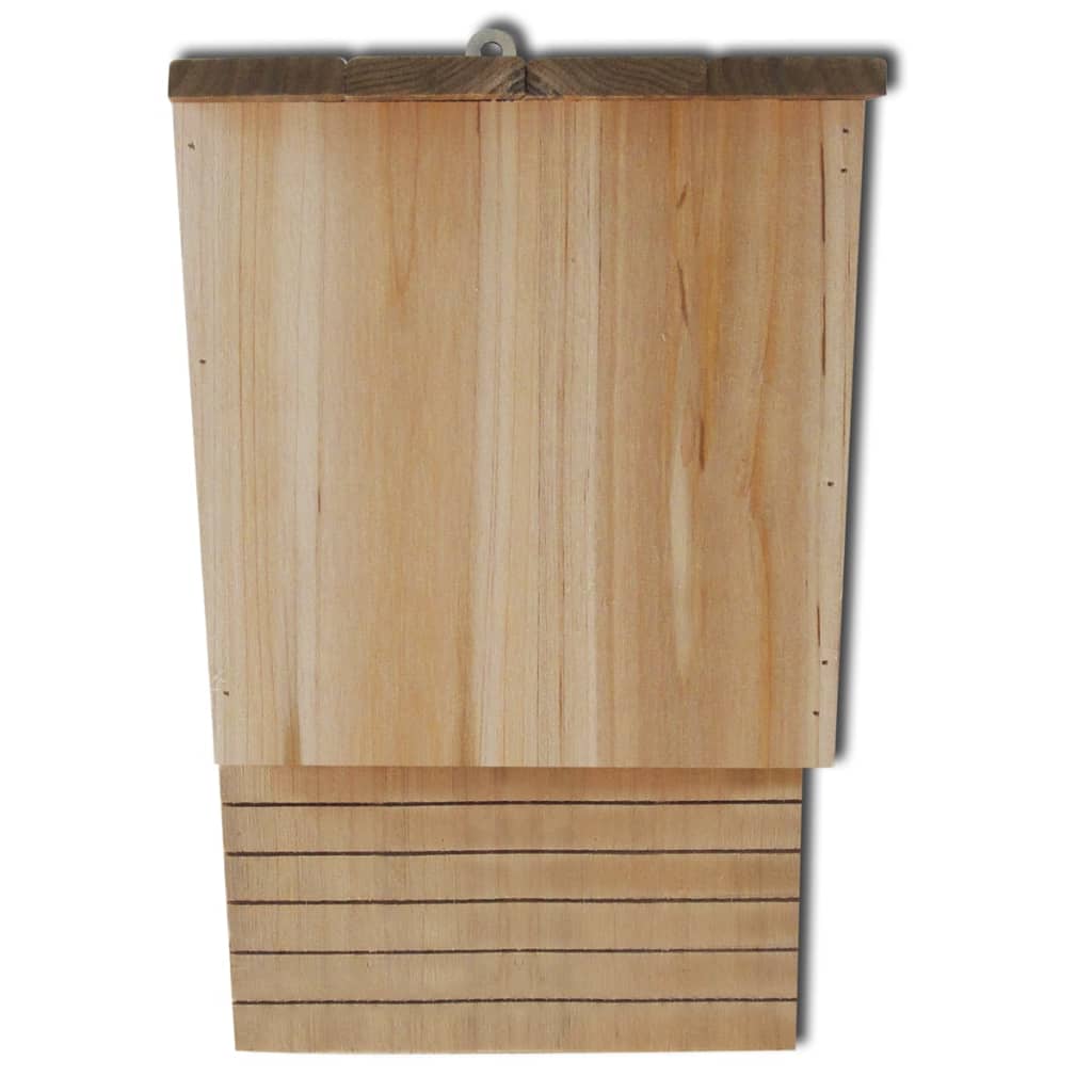 VXL Casas Para Murciélagos 4 Unidades De Madera 22X12X34 Cm - Imagen 4