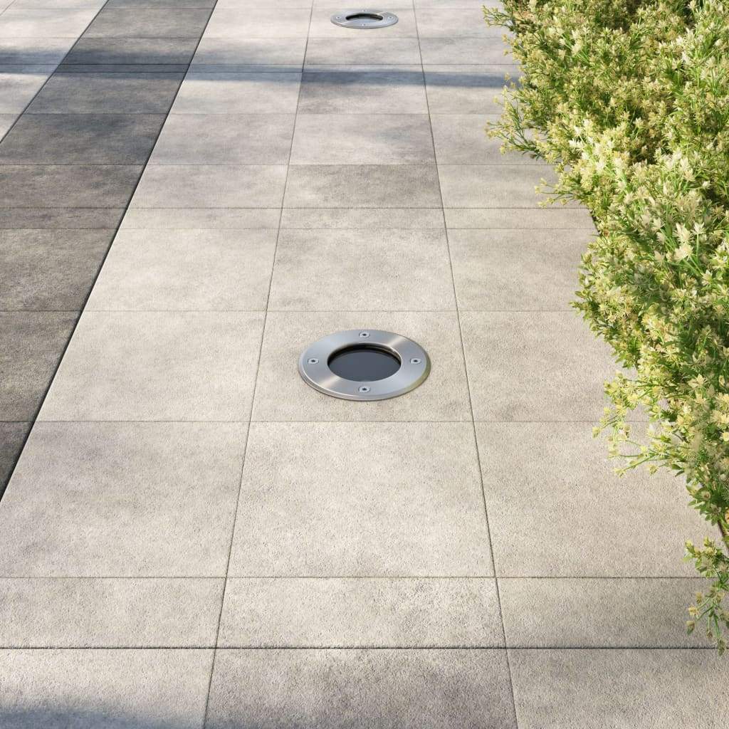 VXL Focos Led Empotrables De Suelo De Jardín Redondos 3 Uds - Imagen 3