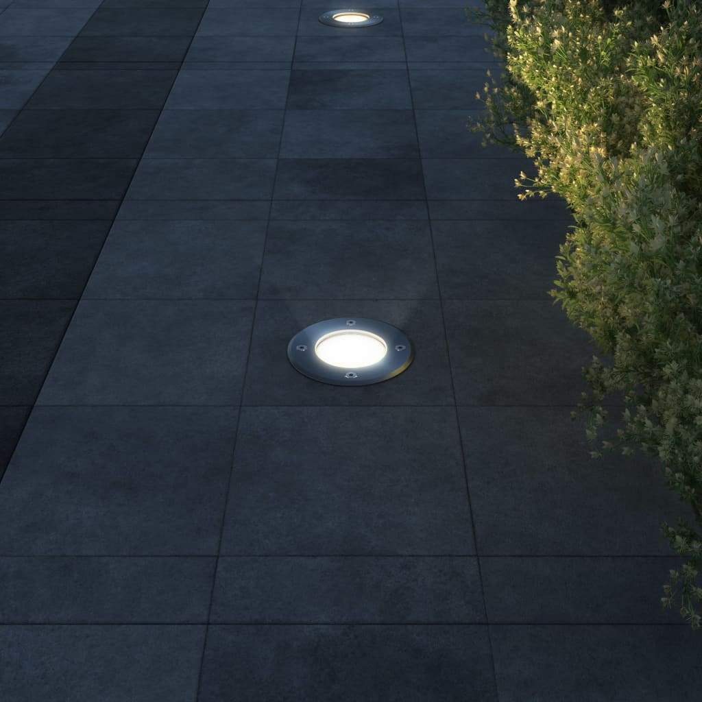 VXL Focos Led Empotrables De Suelo De Jardín Redondos 3 Uds - Imagen 4