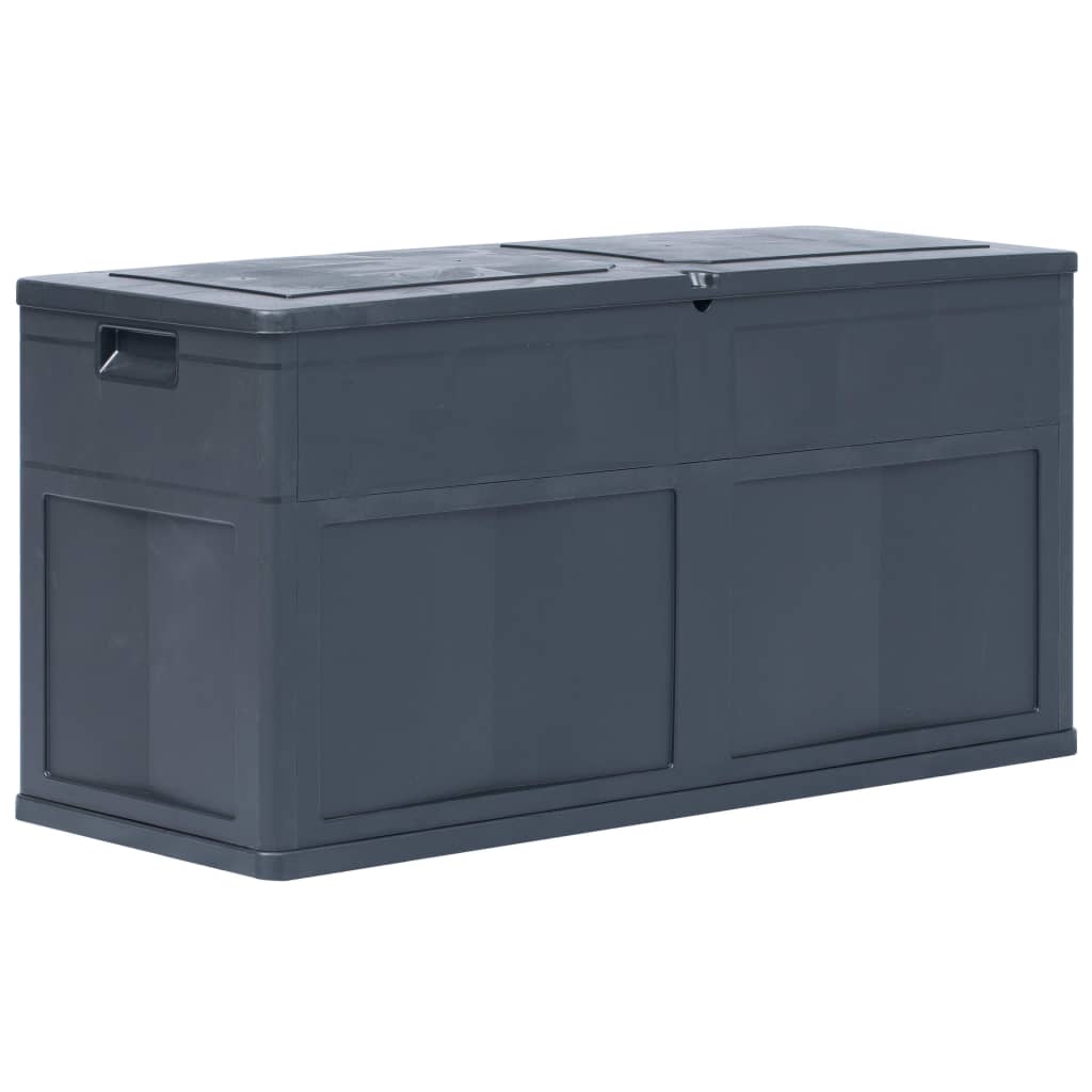 VXL Caja De Almacenamiento De Jardín 320 L Negro