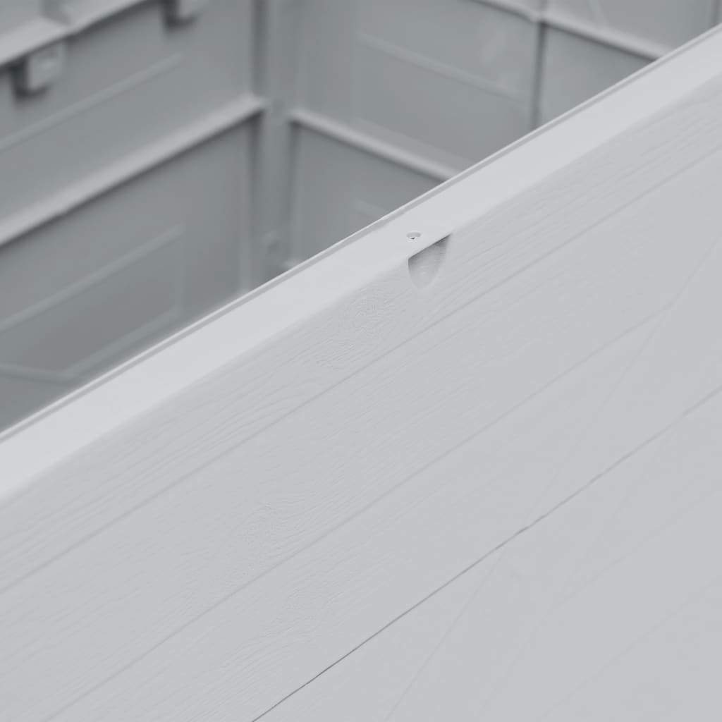 VXL Caja De Almacenamiento De Jardín 420 L Gris Claro - Imagen 4
