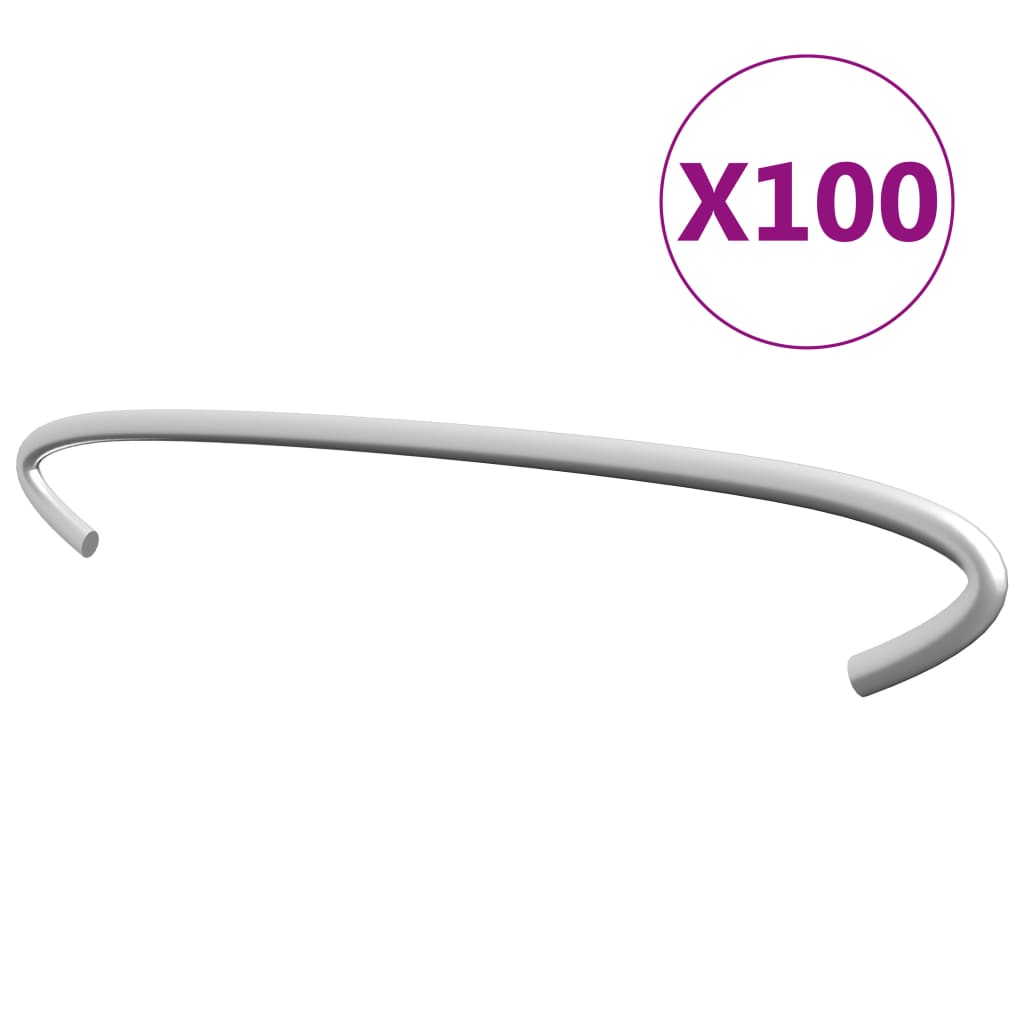 VXL Ganchos De Gaviones 100 Unidades Acero Galvanizado 20 Cm
