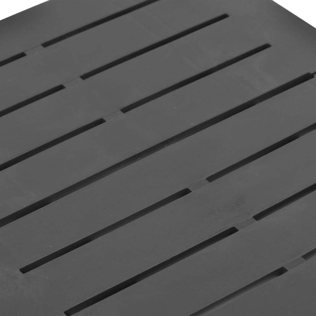 VXL Mesa De Jardín Plegable De Plástico Gris Antracita 45X43X50 Cm - Imagen 6