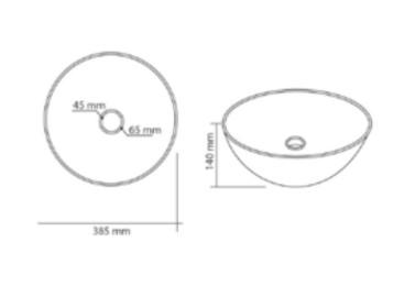 MOSAVIT CERAM Lavabo Sobre Encimera Verde Claro - Imagen 3