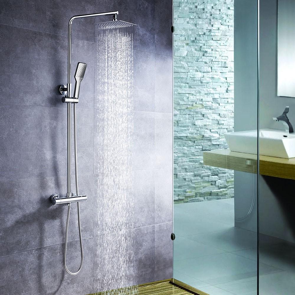 LLAVISAN L124184 QUAD CROMO Columna Ducha termostática Tacto Frío