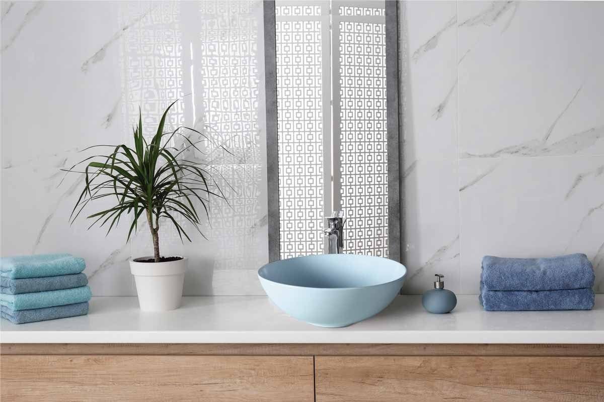 MOSAVIT CERAM Lavabo Sobre Encimera Azul