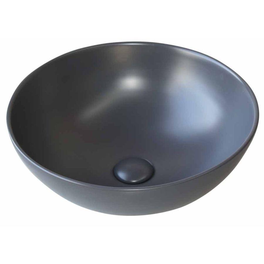 MOSAVIT CERAM Lavabo Sobre Encimera Gris Oscuro
