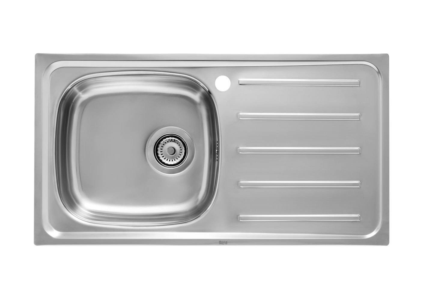 ROCA A870H30801 E-80 Fregadero Con Escurridor Derecha Montaje Sobremueble