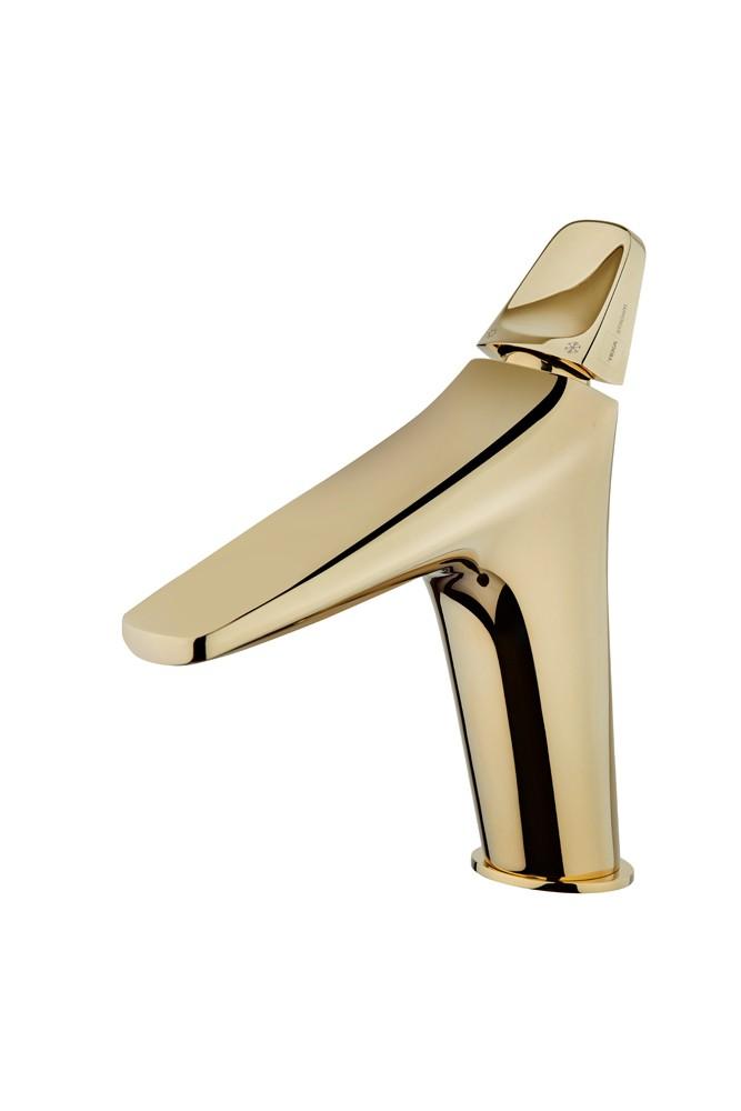 STROHM TEKA 91386020G2 SENSE Grifo Monomando Lavabo Tamaño L Y Acabado Oro