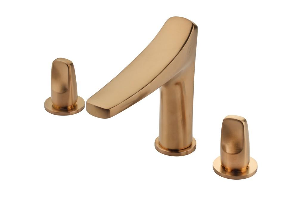 STROHM TEKA 91431020BZ SENSE Grifo Monomando Lavabo Con 3 Agujeros Acabado Bronce