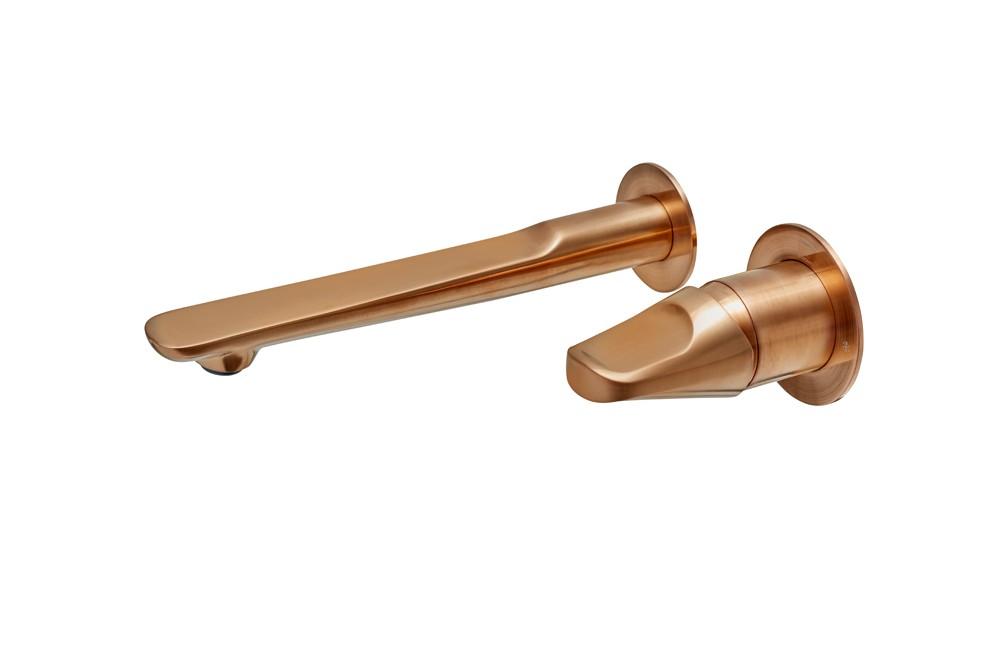 STROHM TEKA 91461020BZ SENSE Grifo Monomando Lavabo Mural Acabado Bronce